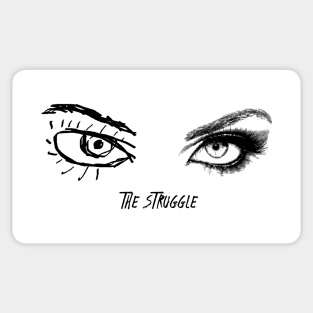 The Artist's Struggle Eyes Sticker
